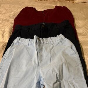 The Children's Place Kids Casual Pants - Burgundy, Black, Light Blue